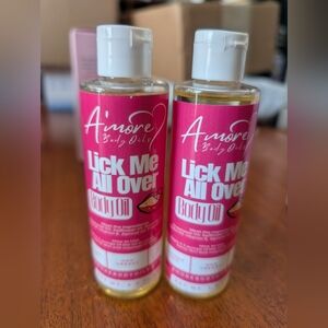 Lick Me All Over Body Oil -2 Bottles